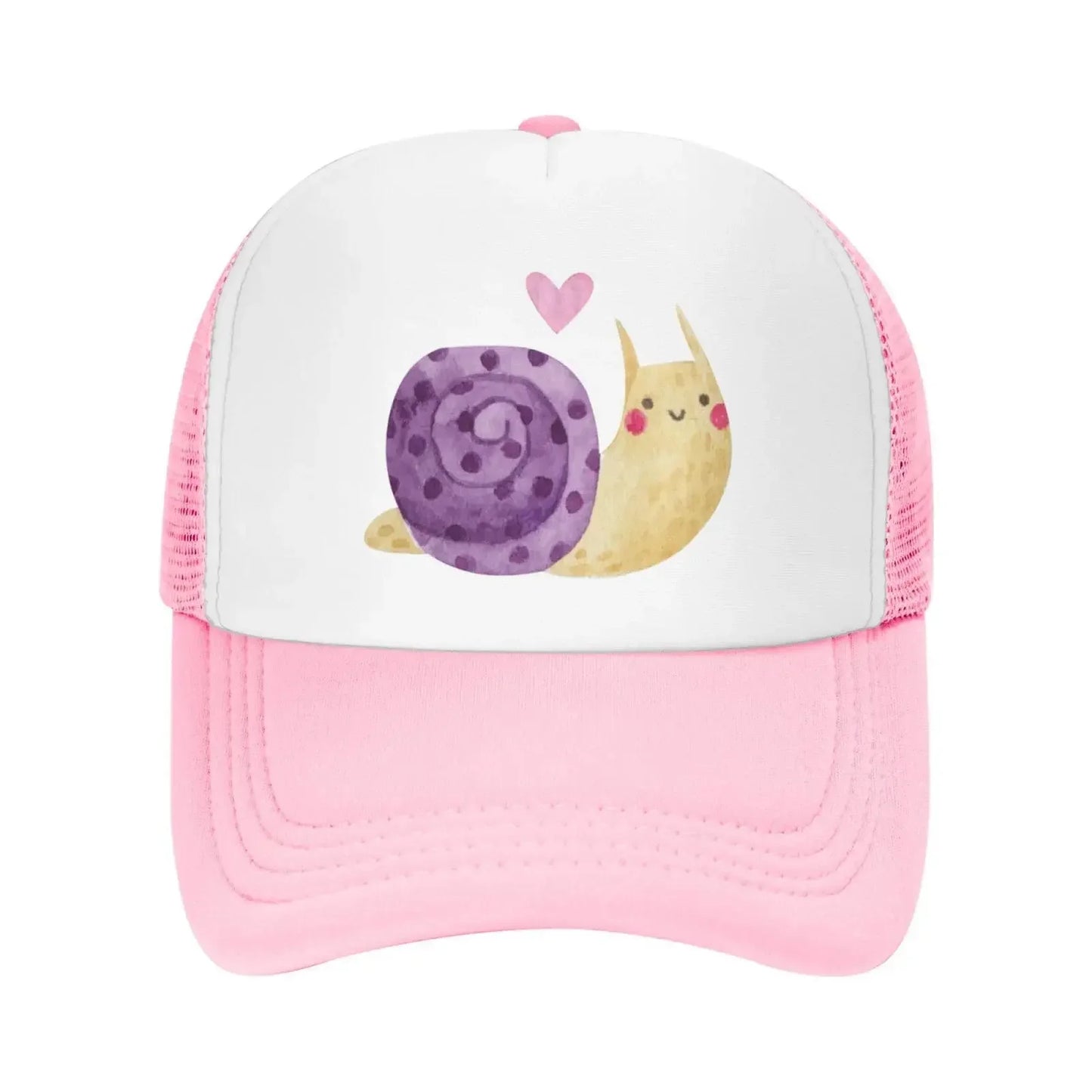 New Mesh Dad Hat Adjustable Washed Snail Watercolor Baseball Cap