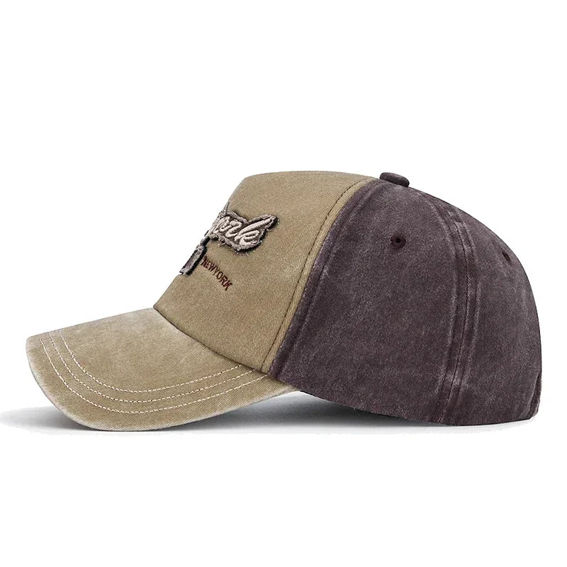 6 Colors New Unisex Washed Distressed Craft Patch Baseball Cap