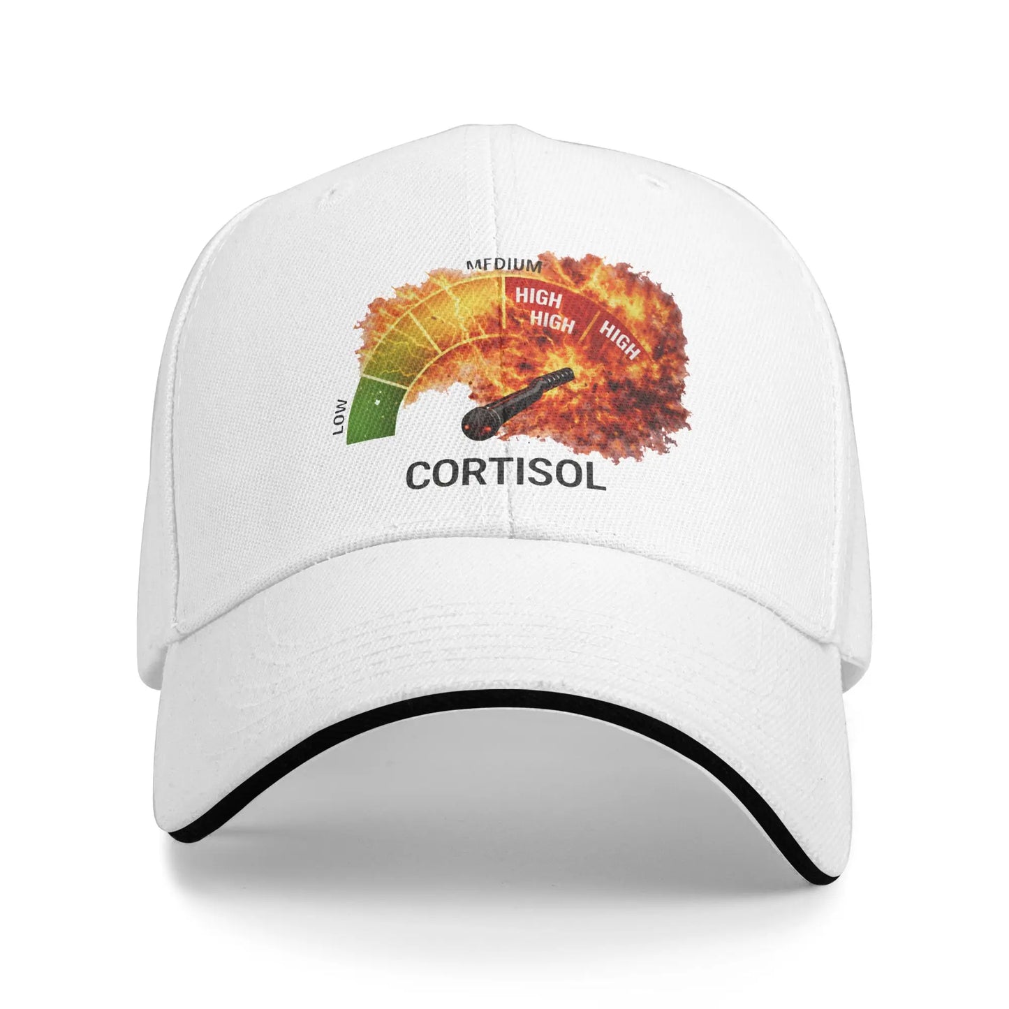 Low Cortisol Levels V Baseball Caps