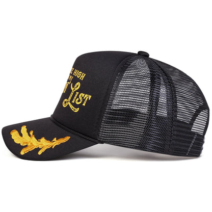 Unisex YOU'RE HIGH ON MY BITIN' LIST Print Baseball Caps