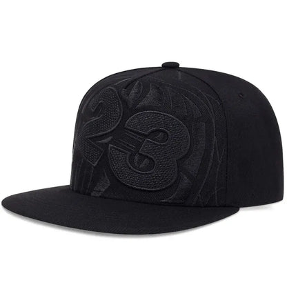 Unisex 23 Basketball Letter Embroidery Hip-Hop Hats Snapback Caps Baseball Caps Sunscreen Hat