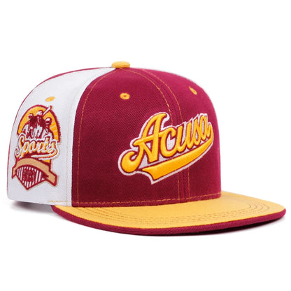 Fashion Acusa Embroidered Men's Color Block Cap Hip Hop Hat Snapback Caps