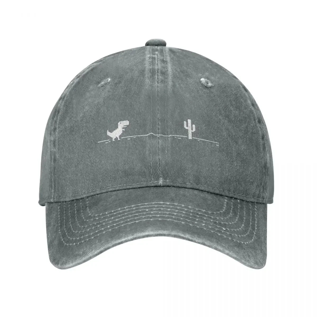 No Internet Dinosaur Graphic Baseball Cap