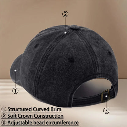 Baseball Cap With "KEEP GROWING" Text And Mushroom Pattern