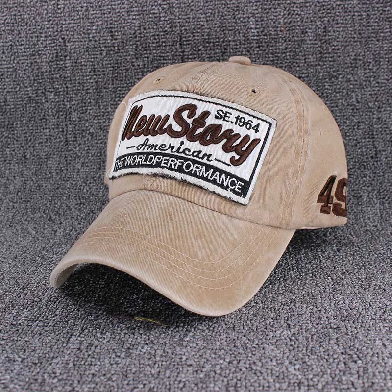 Fashion Summer Adult Men Washed Cotton Baseball Caps Outdoor Sport Caps