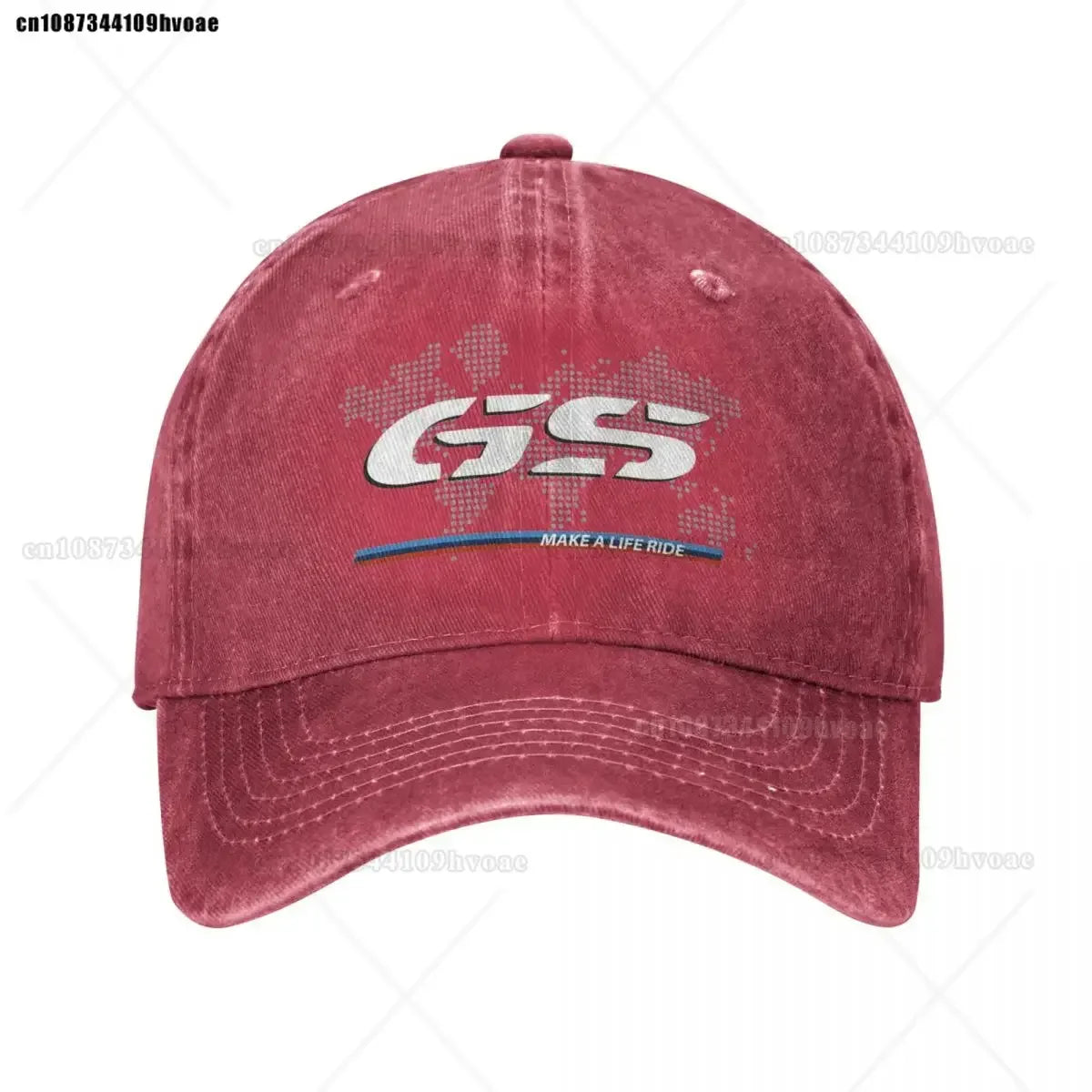 Motorcycle GS World Map Racing Baseball Cap
