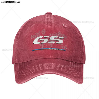 Motorcycle GS World Map Racing Baseball Cap
