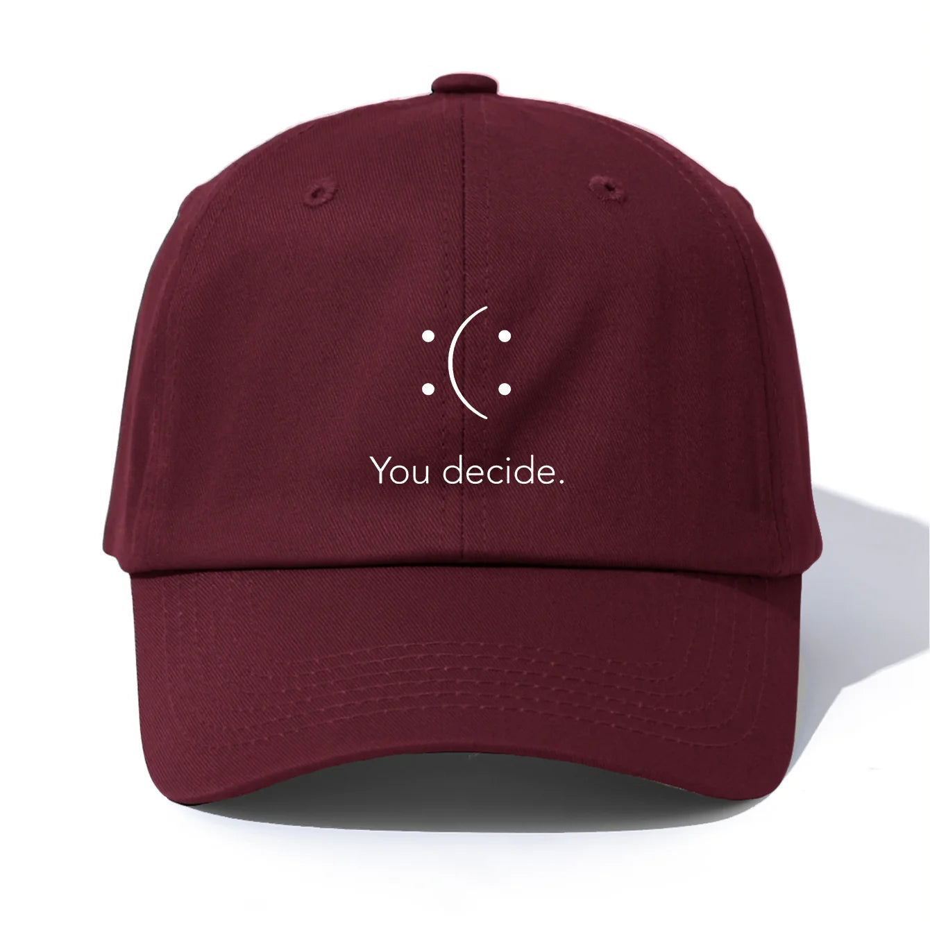 YOU DECIDE Print Baseball Cap For Adults