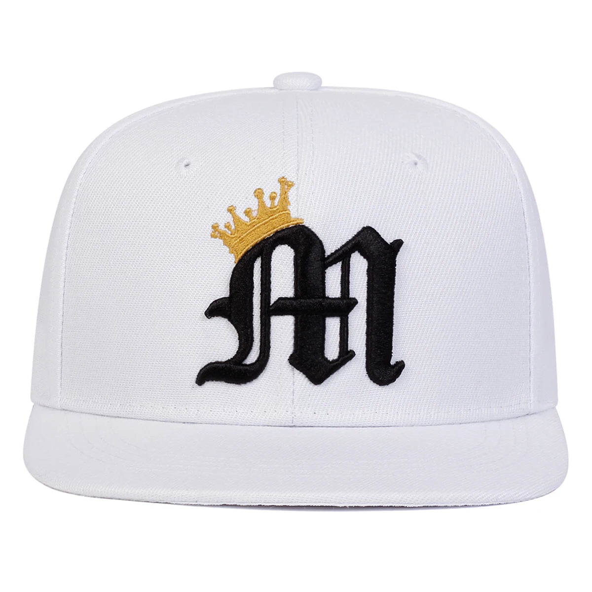 Unisex Letter M Crown Embroidery Hip Hop