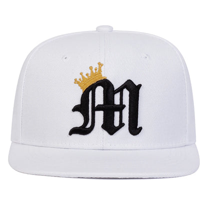 Unisex Letter M Crown Embroidery Hip Hop