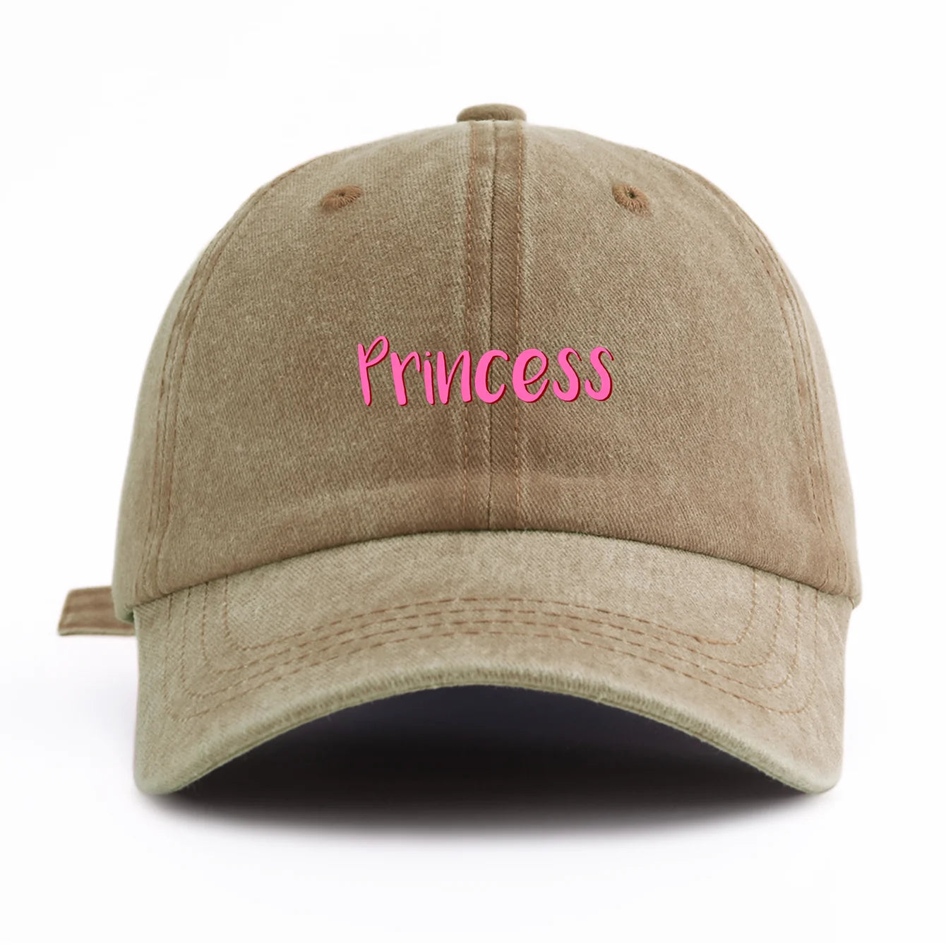 Princess Print Washed Baseball Cap For Adults