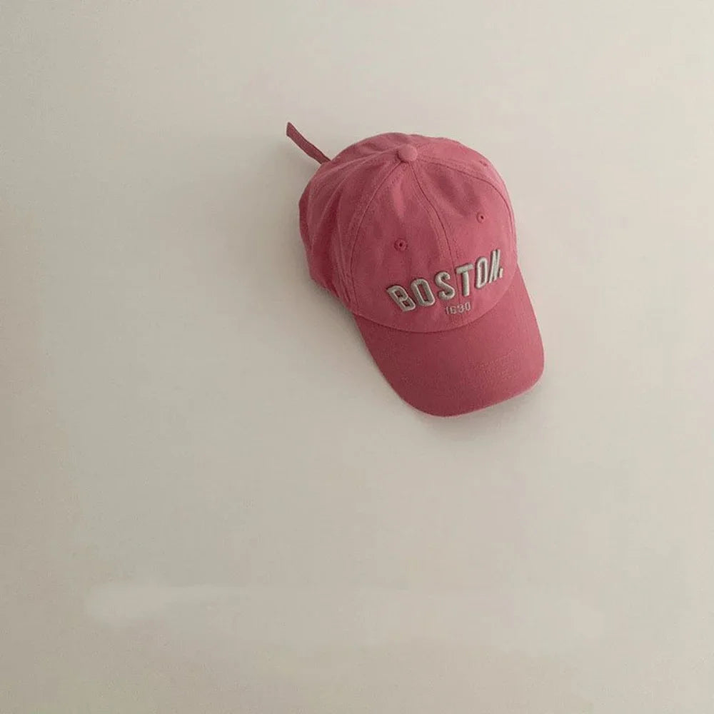 Solid Letter Kids Baseball Cap