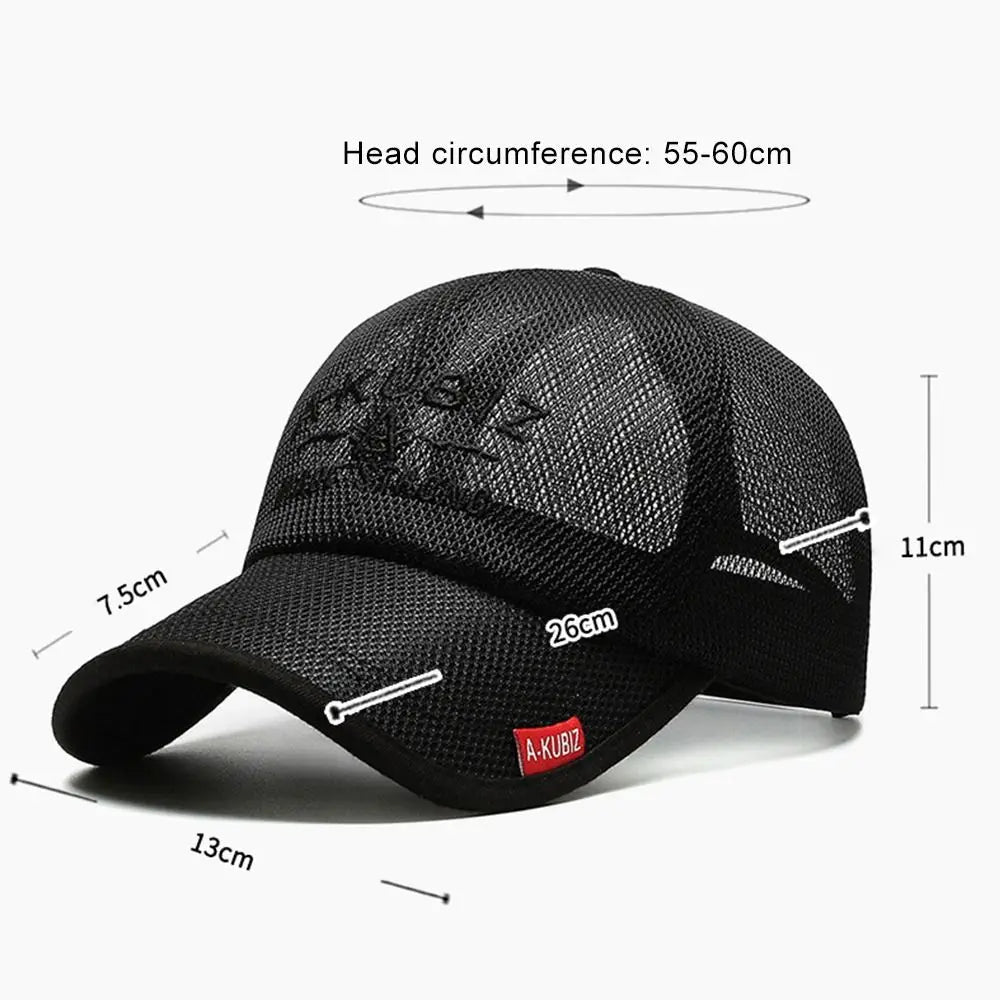 Quick Dry Adjustable Fashion Summer Sunscreen Hats Baseball Cap