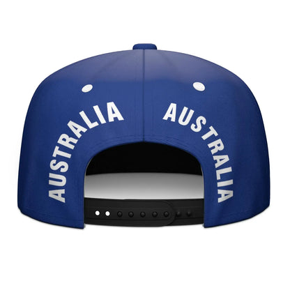 Australia Free Custom Name Number Logo Print Photo White Blue Black Red Aus Flag Nation Country Hip-hop Hat Snapback Cap