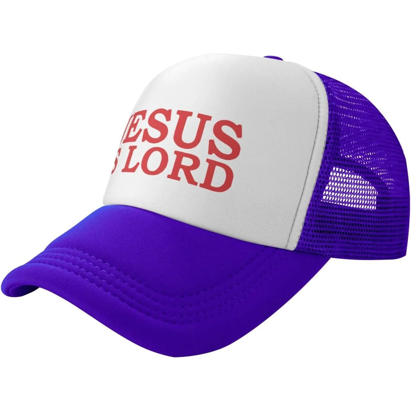 Jesus Is Lord Baseball Hat Pink Mesh Baseball Cap