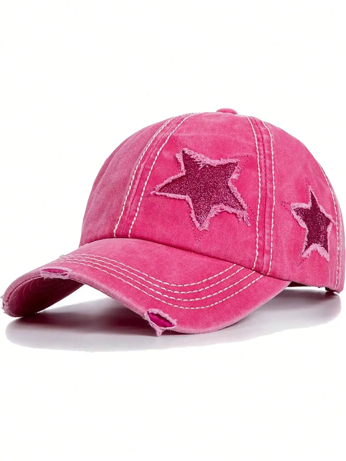 Piece Wash Worn-Out Ponytail Baseball Cap