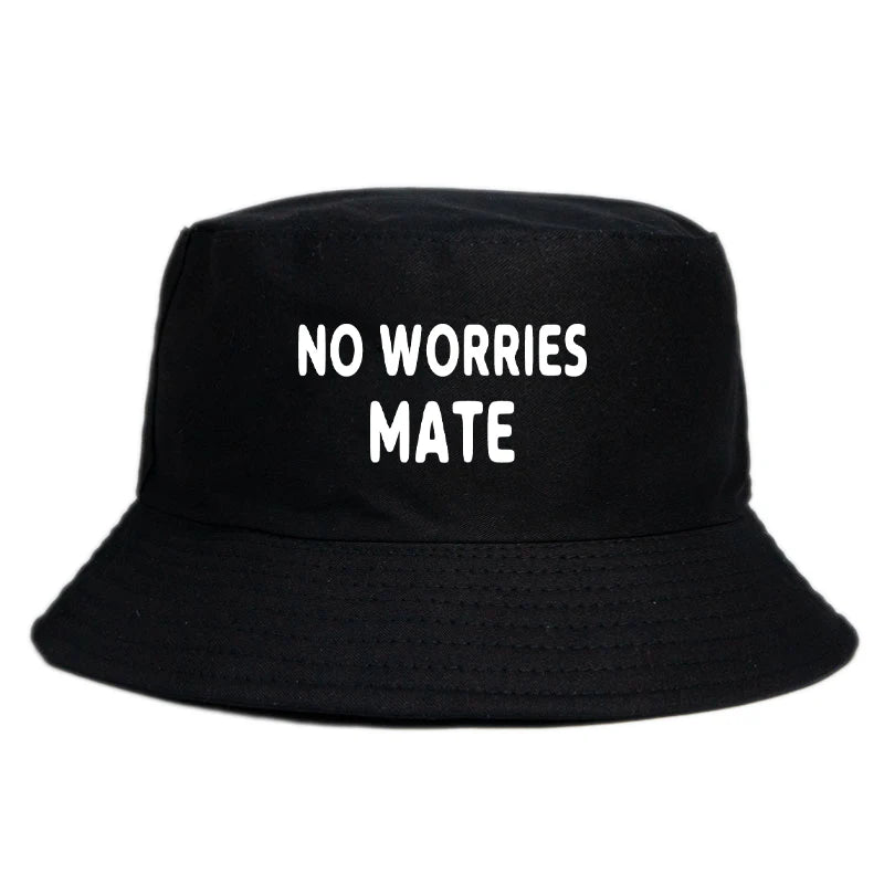 No Worry Mate Reversible Bucket Hat Fashion Girl Boy