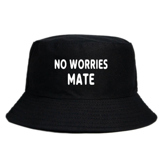 No Worry Mate Reversible Bucket Hat Fashion Girl Boy
