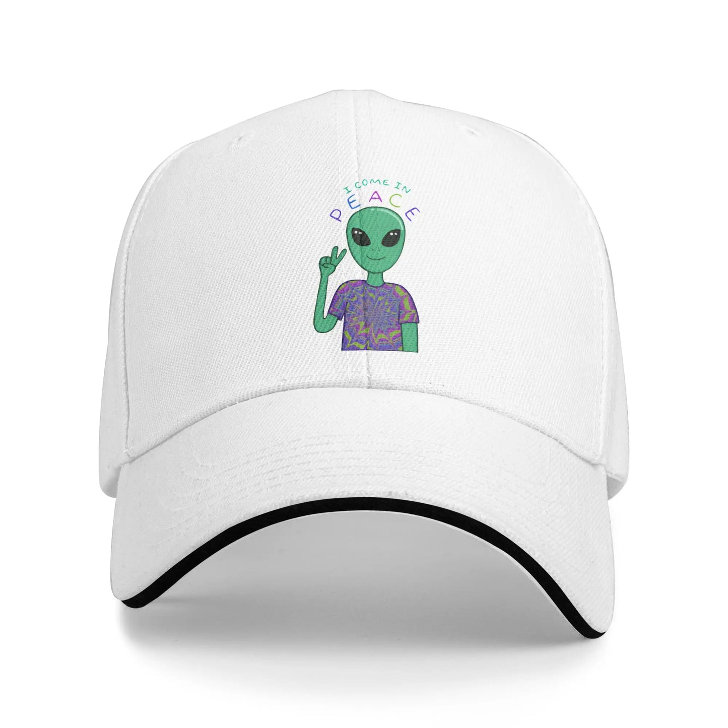 UFO We Come In Space Alien Baseball Cap