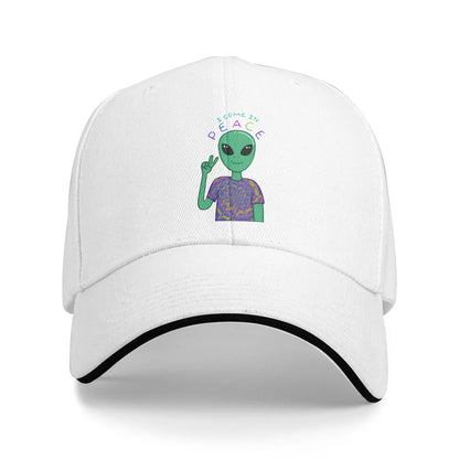 UFO We Come In Space Alien Baseball Cap