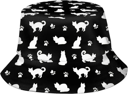Cute Cat Fisherman Cap Hip Hop Gorras Summer Unisex Cartoon Cat