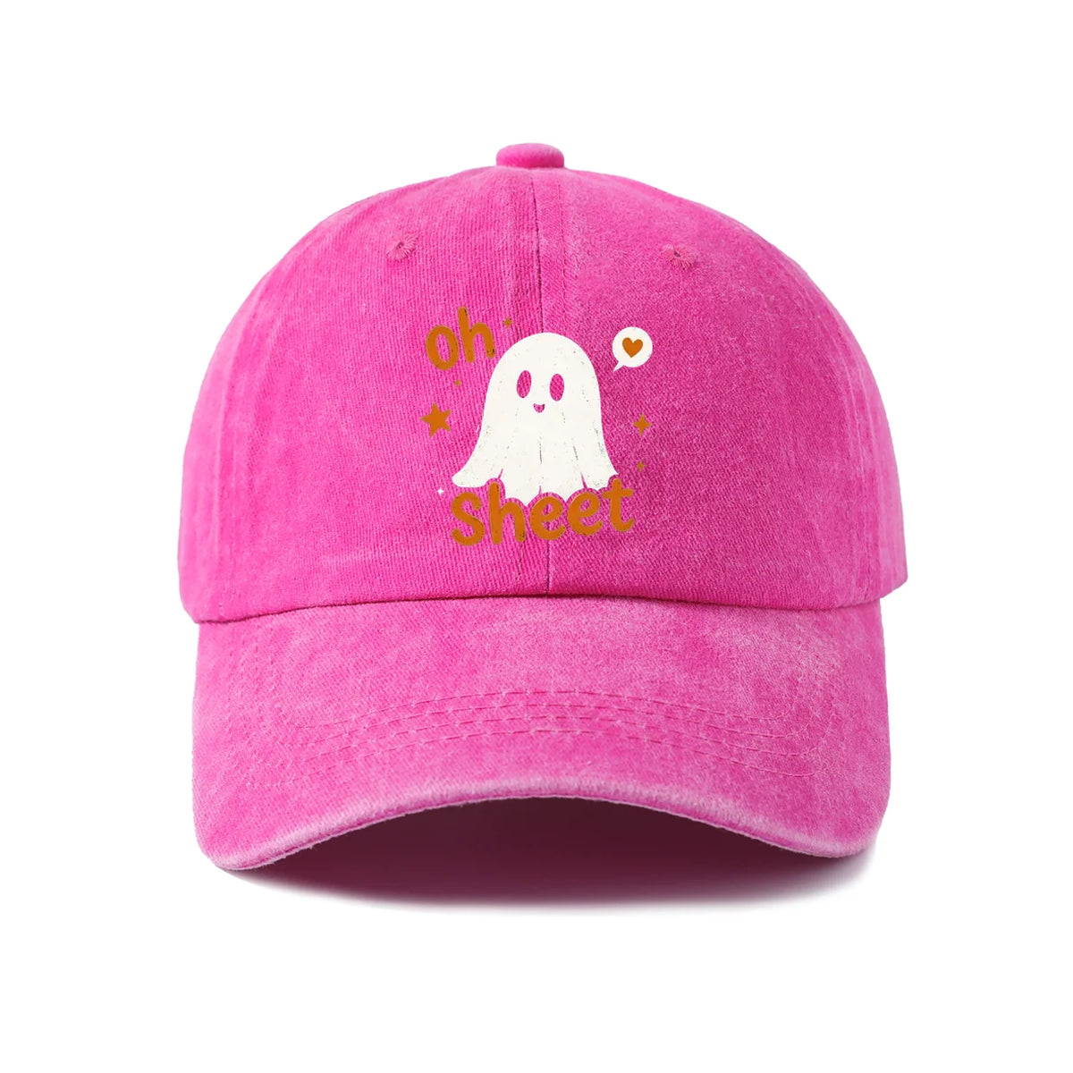 Funny Oh Sheet Ghost Graphic Baseball Cap