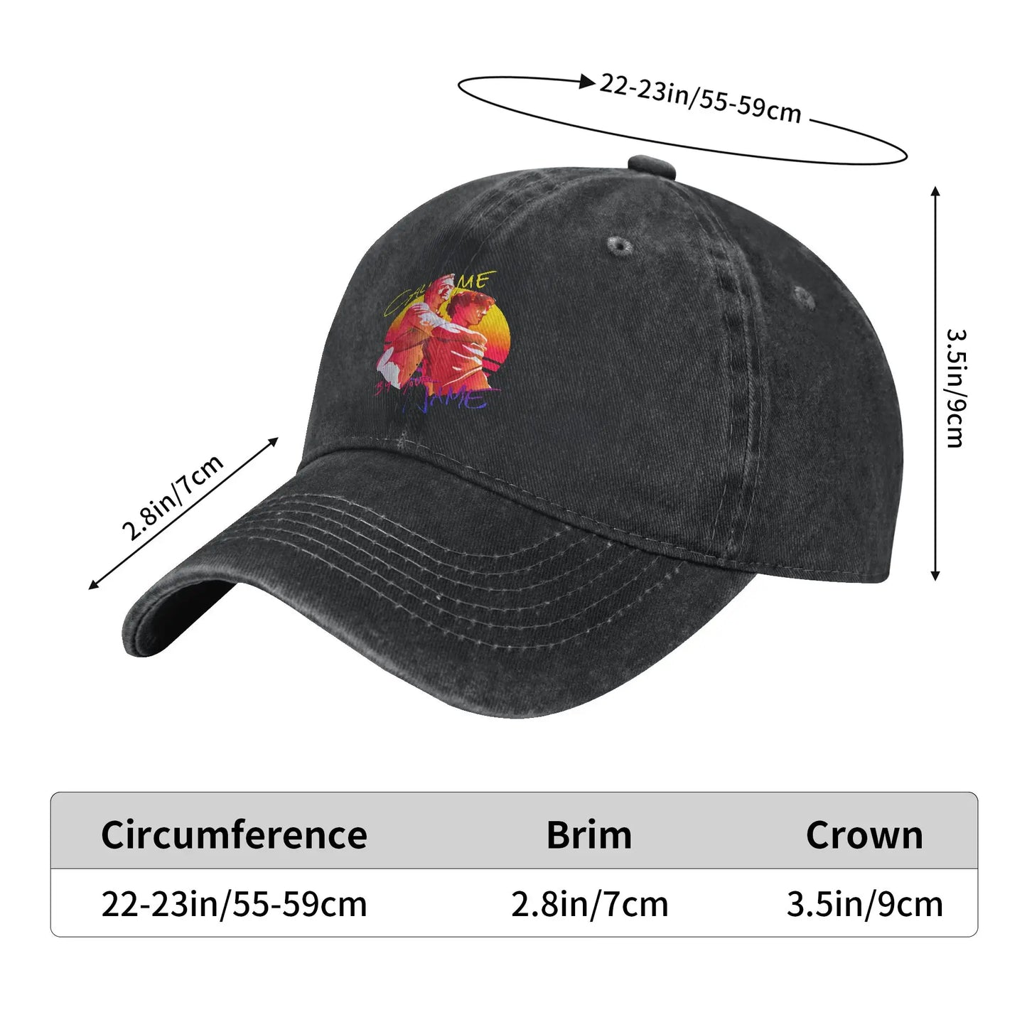 Call Me By Your Name Timothée Chalamet Casual Baseball Cap