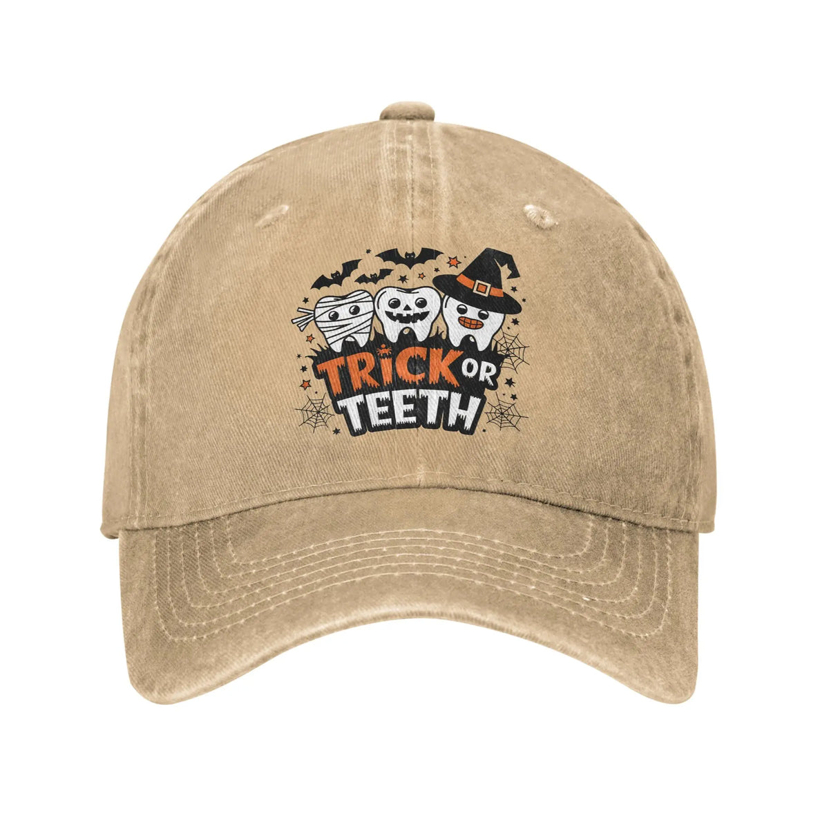 Funny Teeth Unisex Baseball Caps Cartoon Teeth Helloween