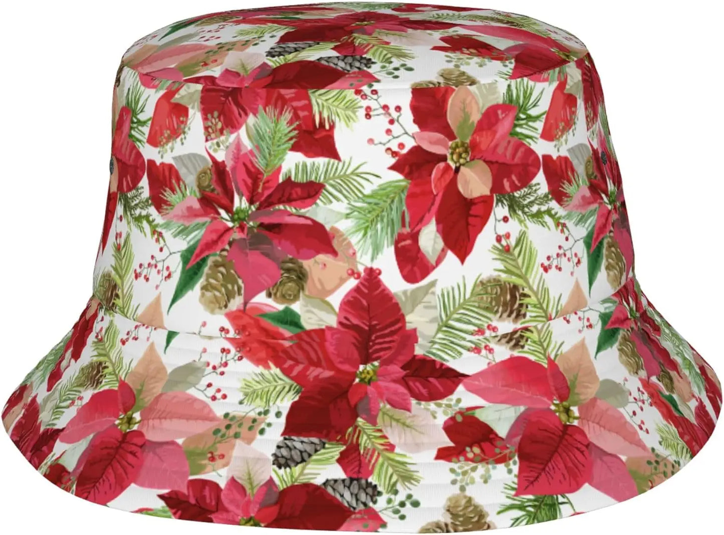 Christmas Botanical 6 Bucket Hats For Women Men