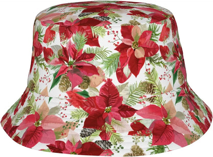 Christmas Botanical 6 Bucket Hats For Women Men