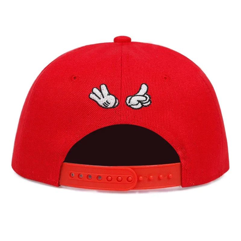Unisex Masked Embroidery Hip-hop Hats