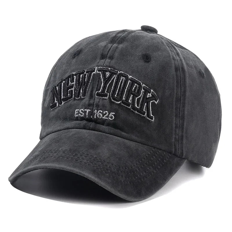 NEW YORK Washed Cotton Cap For Men Women Gorras Baseball Caps