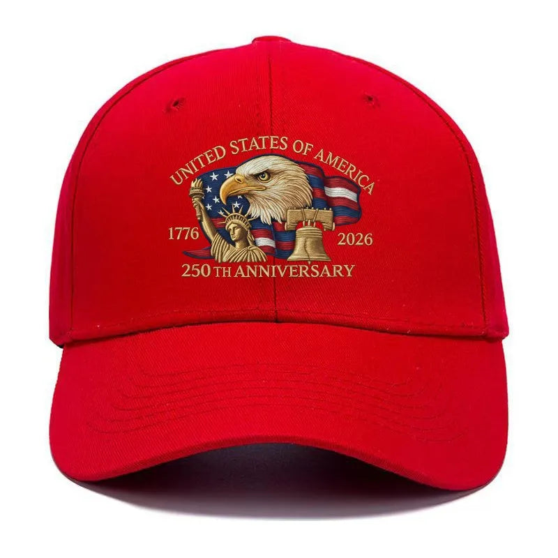 250th Anniversary Hat USA Patriotic Baseball Caps Eagle Embroidered Baseball Hats For Men Women