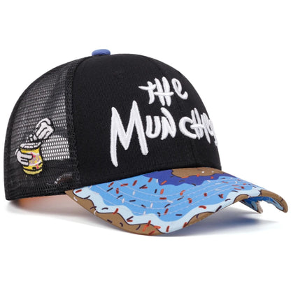 THE Donut Embroidered Breathable Cotton Mesh Hat Baseball Hat