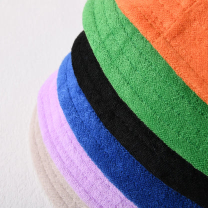 Simple Terry Cloth Towel Bucket Hat