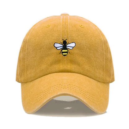Honeybee Embroidered Baseball Cap For Women Men