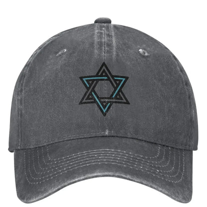 Star Of David Denim Baseball Cap Judaism Hunting Camping Hip Hop Hats