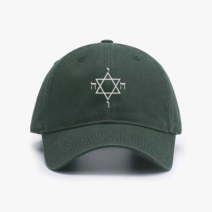 Embroidery Star of David Men Baseball Cap