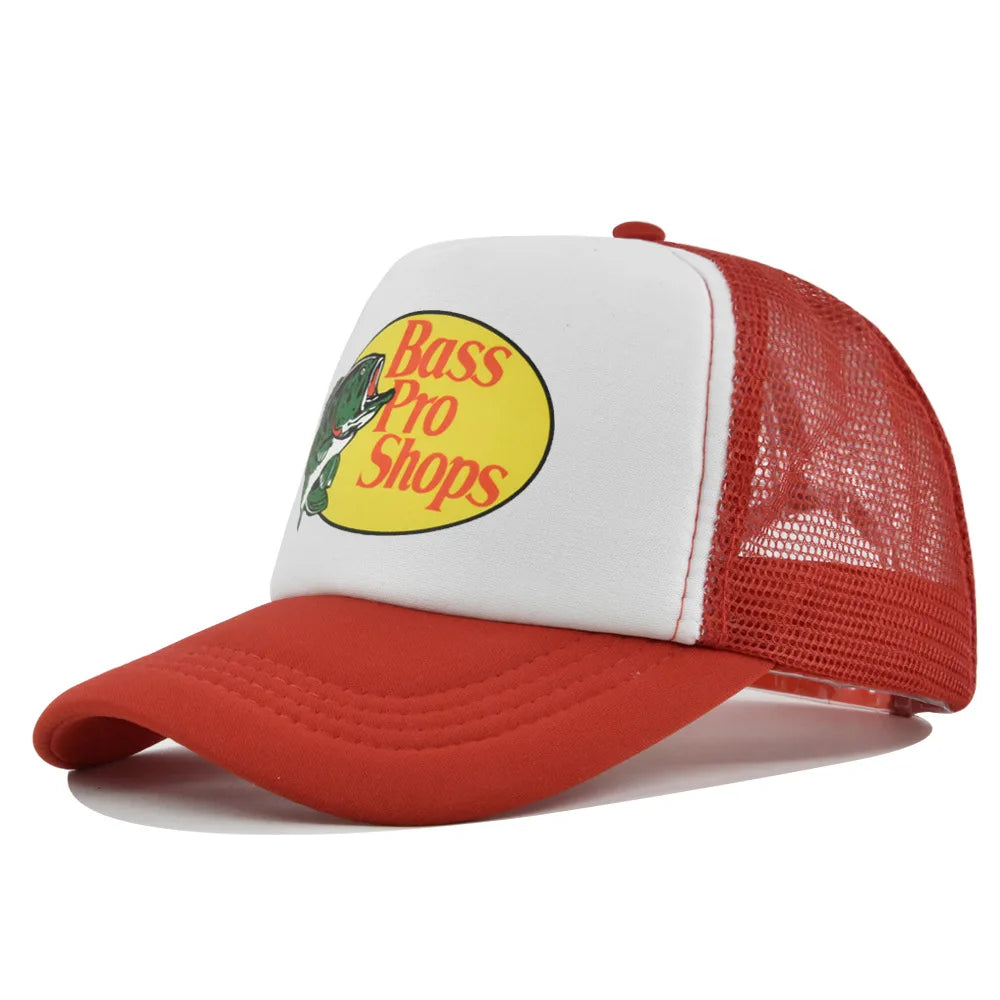 Bass Football Mesh Baseball Cap