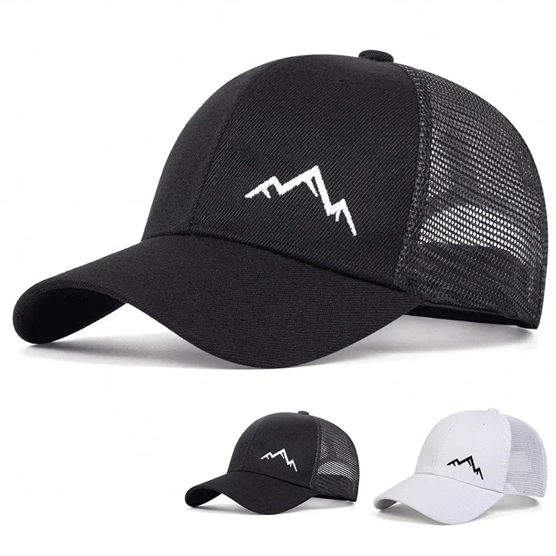 Unisex Mountain Range Embroidery Baseball Caps