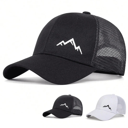 Unisex Mountain Range Embroidery Baseball Caps