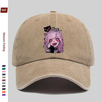 Anime Little Demon Cute Printed Pattern Baseball Cap