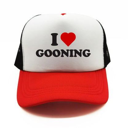 Funny I Love Gooning Baseball Caps Cool Summer Men Mesh Net Hat