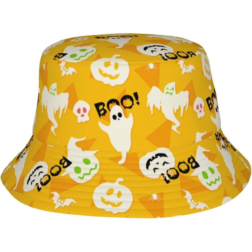 Cartoon Pumpkin Halloween Bucket Hat