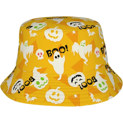 Cartoon Pumpkin Halloween Bucket Hat