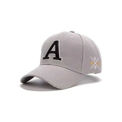 Summer Men's Embroidered A Letter Baseball Hat