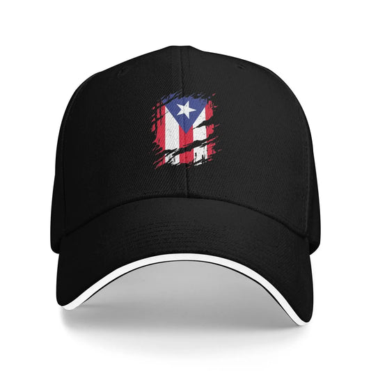Puerto Rico Flag Print Cap Outdoor Baseball Caps