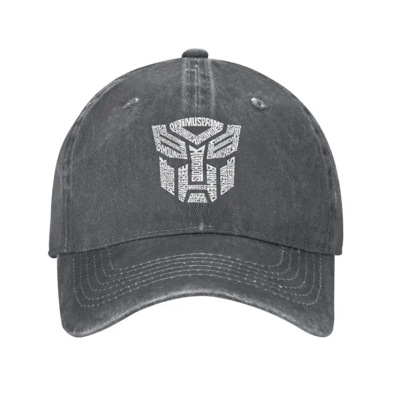 White Transformer Autobots Film Baseball Cap