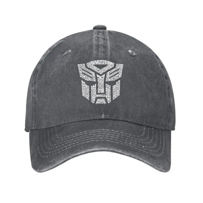 White Transformer Autobots Film Baseball Cap