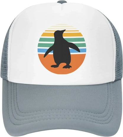 New Vintage Penguin Mesh Baseball Cap